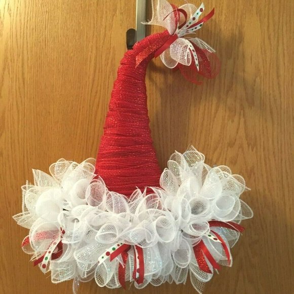 2 Tinsel Witch Hats Decor, Crafting Turn to Elf Hats - Picture 4 of 6